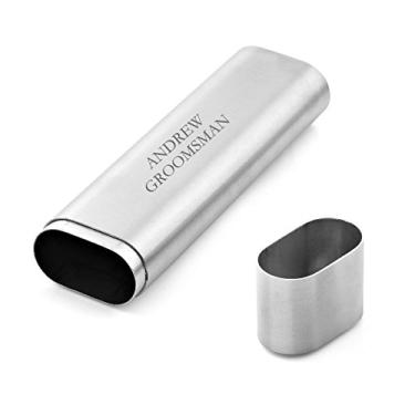 Imagem de Estojo de suporte de charuto personalizado para 2 charutos, melhor homem, padrinho presente da OnePlace Gifts