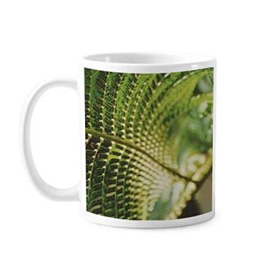 Imagem de Caneca de cerâmica para café e porcelana com foto de folhas