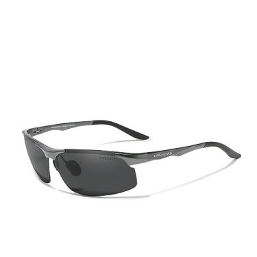 Imagem de Óculos de Sol Kingseven Masculino Polarizado UV400 Luxuoso (Cinza)
