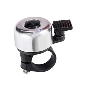 Imagem de rockible Guidão de bicicleta sino da bicicleta fácil instalar portátil som nítido sino equitação ao ar livre mountain bike acessórios, Prata