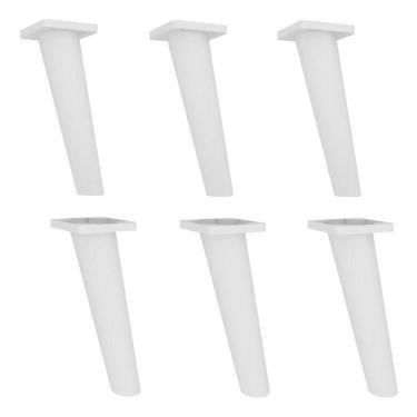 Imagem de Pés Palito Retrô - Kit com 6 unidades Multimóveis Branco