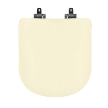 Imagem de Assento Sanitário Poliéster para Louça Life/vogue Plus celite/deca Slow Close Cromado Creme