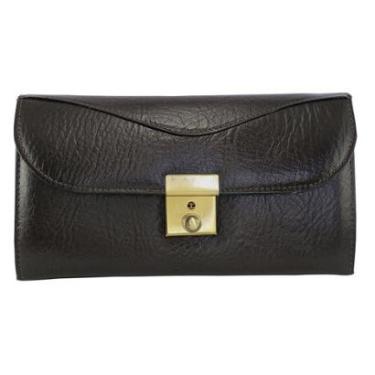 Imagem de Capanga Em Couro Legítimo, Pasta, Bolsa De Mão Cheque Cartão-Unissex