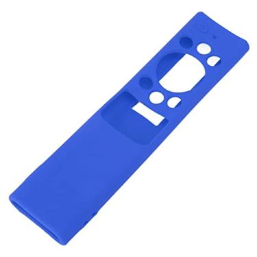 Imagem de Capa de Silicone para Controle Remoto de TV, Capa Protetora Adequada para SAMSUNG BN59, à Prova de Choque, Leve, Prevenção de Quedas para Crianças e Animais de Estimação (Azul)