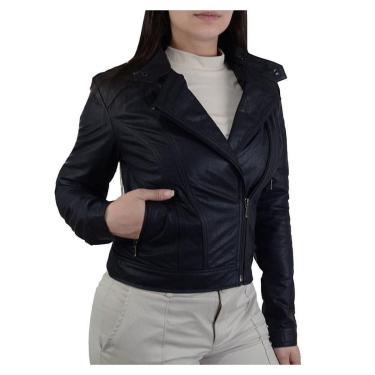 Imagem de Jaqueta Jackwest Couro Gola Padre Feminina-Feminino
