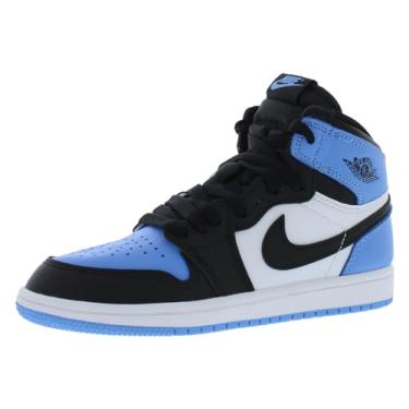 Imagem de Nike Tênis Air Jordan 1 Mid Pré Escolar, Universidade azul/preto-branco, 3 Little Kid