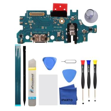 Imagem de iParto Kit de substituição de porta de carregamento para Samsung Galaxy A15 5G SM-A156U USB Flex Dock Connector Carregamento Flex Substituição com ferramentas