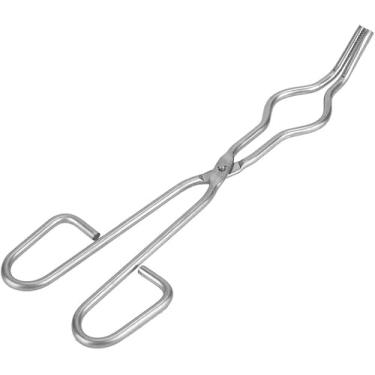 Imagem de YJIUYUANQ Pinça de cadinho Pinças de refinação da indústria Pinças de copo de cadinho pinças de fundição de metal acessórios de aço inoxidável 14 polegadas (35 cm)