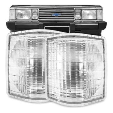 Imagem de Par Lanterna Dianteira Opala 80 81 82 83 84 85 86 87 Cristal