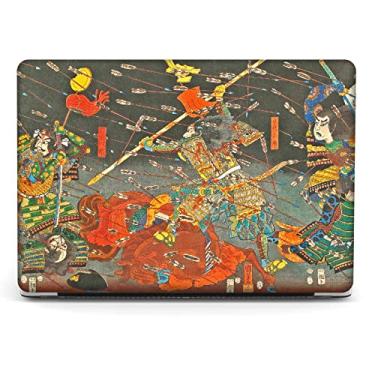 Imagem de Berkin Arts Compatível com MacBook Pro 13 polegadas, versão 2022-2016 A1706/A1989/A2159 com capa de teclado e protetor de tela Ukiyo-e (The Kusunoki's Final Attack by Kuniyoshi)