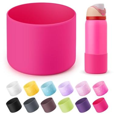 Imagem de Diumepo Bota de silicone para garrafa de água Owala 947 ml, capa protetora antiderrapante para garrafa de água de aço inoxidável Owala Twist & FreeSip & Flip, base inferior de bota para Owala (rosa
