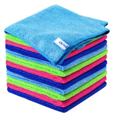 Imagem de 12 peças de pano de limpeza de microfibra premium – altamente absorvente, sem fiapos, sem estrias, toalhas de limpeza de microfibra, pano de prato, toalhas de lavar, tamanho: 30,48 cm x 30,48 cm da ovwo – especialmente para cozinha, casa
