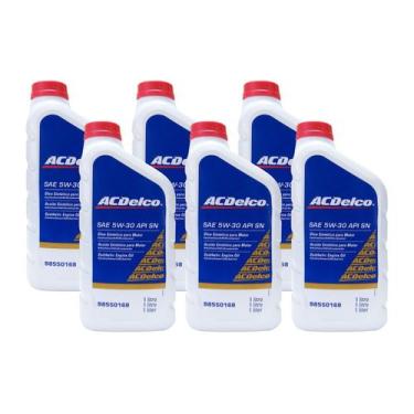 Imagem de Kit 6 Litros Acdelco 5w30 - 100% Sintético Original