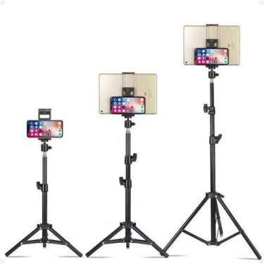 Imagem de Tripé 2,1 Universal Celular Câmera Webcam Ring Light Prático - Stingra