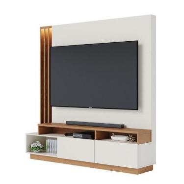 Imagem de Home Theater Lombardi para TV 75 Polegadas Off White Matte/ Freijó com