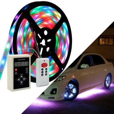 Imagem de Fita De Led Digital Rgb 6803 De 5M Com 328 Efeitos Proteção De Silicon