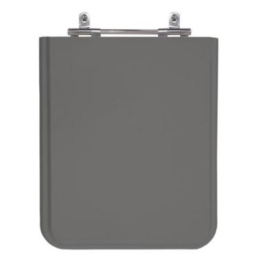 Imagem de Assento Sanitário Square Amber (Cinza Escuro) Tampa para Vaso Incepa d