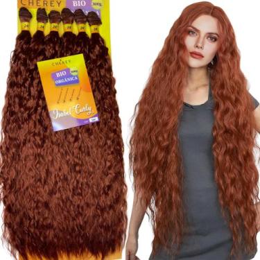 Imagem de Cabelo Isabel Curl Cherey Bio Fibra Cacheado Longo Entrelace - bbless