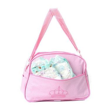 Imagem de Conjunto para Bebê Reborn com 02 Fraldas c Bolsa Maternidade - Saída M