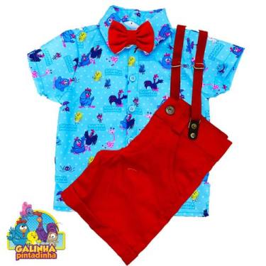 Imagem de Conjunto Infantil Menino Personagem  Suspensório Grav - anjo da mamãe,