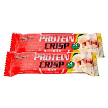 Imagem de Kit 2 Barra de Proteína Protein Crisp Bar Integralmédica Leite Ninho c