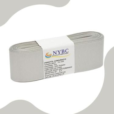 Imagem de Fita Para Laço De Gorgurão Cinza - 22mm C/10 Metros - Nybc