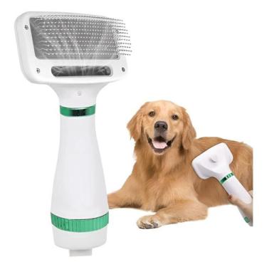 Imagem de Escova 2em1 Secador Cabelo Pente Cão Gato Seca Portátil 110v - SHOPPIN