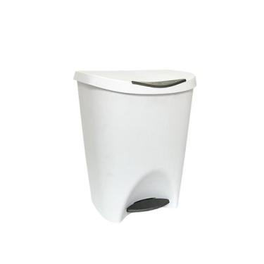 Imagem de Lixeira Banheiro Com Pedal Lixo Cozinha 7,5 Litros Reforçada - Usual U