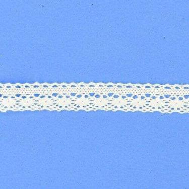 Imagem de Renda de Algodão 15 mm ArtePunto RA029 - Peça c/ 10 mt, Branco
