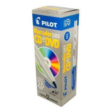 Imagem de Marcador P/ Cd Pilot 2.0 Azul - Cx C/ 12 Un.