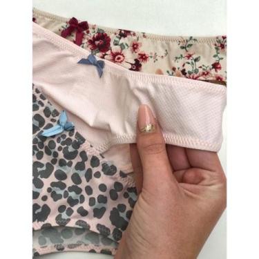Imagem de Kit Calcinha 3 unidades em Microfibra com Forro 100% Algodão - kikabit