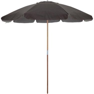 Imagem de Guarda Sol 2,20 Metros Em Bagum Guararapi Marrom Com Cabo De Madeira Bel