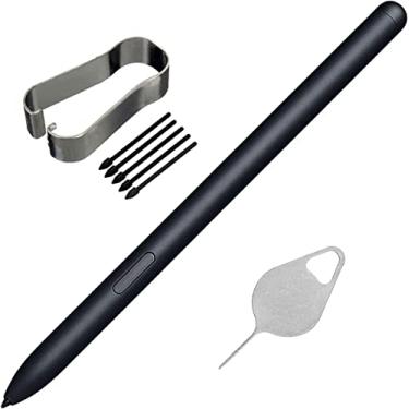 Imagem de Galaxy Book Pro 360 Caneta Stylus Galaxy Book 2 360 S Caneta de substituição para Samsung Galaxy Book 3 Pro S Pen com pontas, peça de reparo de caneta Galaxy Book 4 Pro (preta mística)