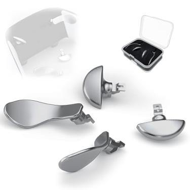 Imagem de KD.FLY Metal Back Paddles for PS5 Edge Controller, 4PCS Metal Replacement Back Buttons, Interchangeable Button Accessories for PS5 Dualsense Edge Controller, Silver