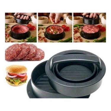 Imagem de Modelador De Hambúrguer 3 Em 1 Modela E Recheia Hamburguer - oem