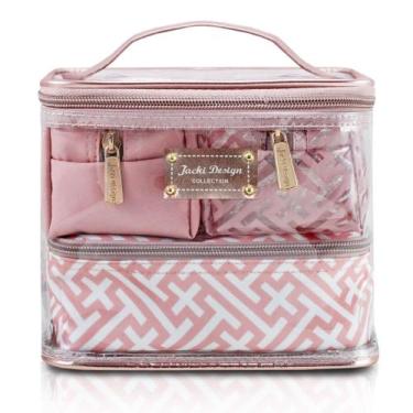 Imagem de Kit de Necessaire com 4 Peças Diamantes Jacki Design Rosa