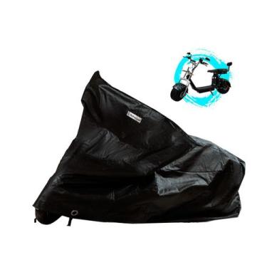 Imagem de Capa de Chuva Scooter Elétrica Goo X10 Térmica Sol Chuva - Kahawai Cap