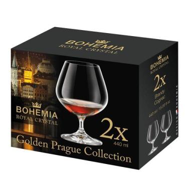 Imagem de Taça de Cristal para Conhaque Bohemia - 2 peças