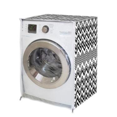 Imagem de Capa Maquina de Lavar Roupa Abertura Frontal c/ Ziper ZigZag GG Proteç