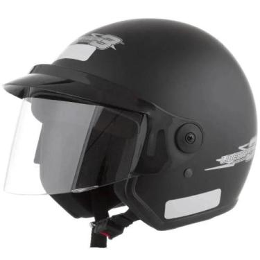 Imagem de Capacete Moto Liberty Three Pro Tork Tam 58 Fechado Preto, Preto Fosco