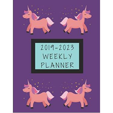 Imagem de 2019-2023 Weekly Planner: Unicorn Themed Five Year Diary