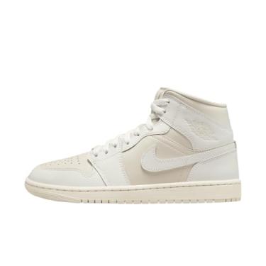 Imagem de Nike Tênis feminino Air Jordan 1 Mid Shoes, Vela de musselina marrom claro Legend, 35