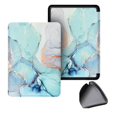 Imagem de GUKSRASO Capa para 7" Kindle Paperwhite 12th Gen 2024 e Kindle Colorsoft Signature Edition, PU e TPU Soft Traseiro Tampa Protetora para com Despertar/sono Automático