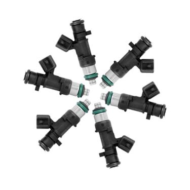 Imagem de Hihaha 6 peças 0280158028 04591986AA Injetor de combustível para Dodge Charger Avenger 08-10 para Chrylser 300 Pacifica Sebring Town Country 2005-2010 2,7L para VW Routan 4.0L 09-10 Material durável