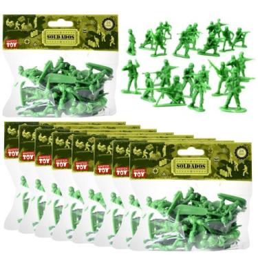 Imagem de 20 Kits com 24s Soldado Toy Guerra Exercito Lembrança Festa - Toy Mast