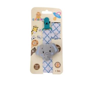 Imagem de Prendedor de Chupeta com Bichinho de Pelucia e Trava Premium - XIKINHA