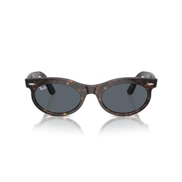 Imagem de Óculos de Sol Ray-Ban Wayfarer Oval 0RB2242 902/R5 Tam 53 / Havana Marrom - Lentes Azul