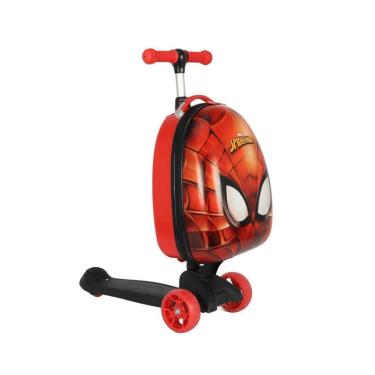 Imagem de Mala De Viagem Infantin Com Patinete Homem Aranha Luxcel