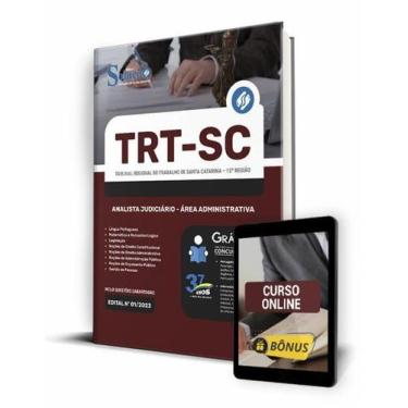 Imagem de Apostila TRT-SC - Analista Judiciário - Área Administrativa - Editora 