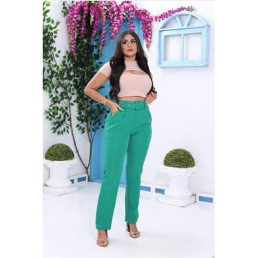 Imagem de Calça de Alfaiataria  Tradicional Tendência /Social /Feminina/ - Nanda